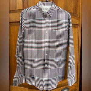 Penguin Men's Plaid Button-Down Shirt, size L